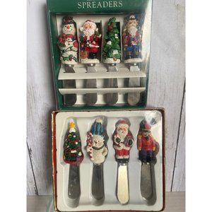 Cheese Spreader and Boston Knives in Christmas  in original box